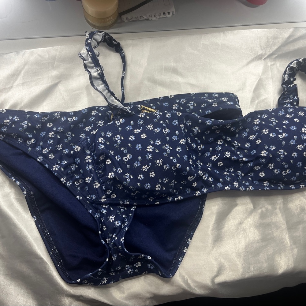 Floral Blue Bikini Set